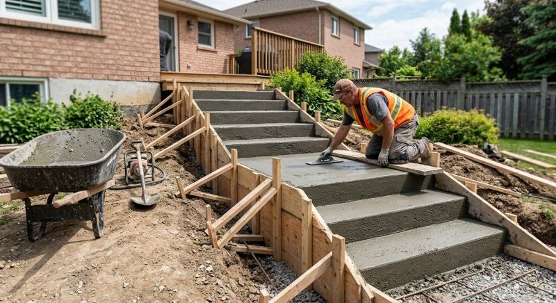 Cement Stairs Installation in Denver, CO