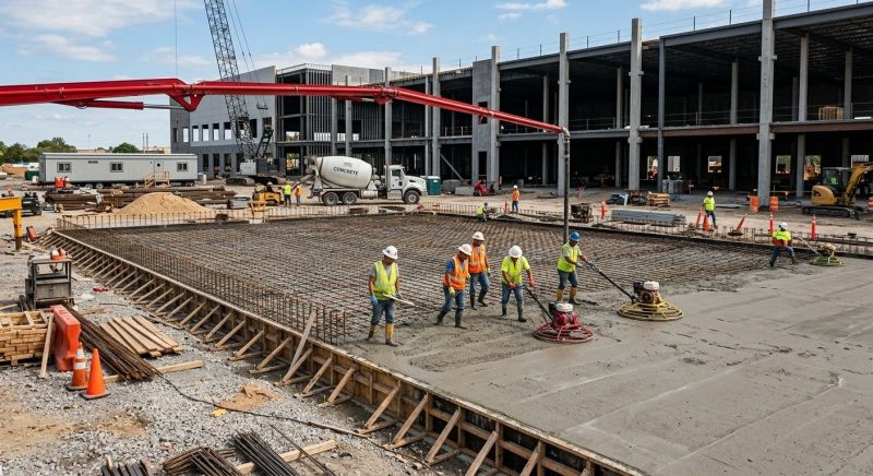 Commercial Slab Installation in Marietta, GA