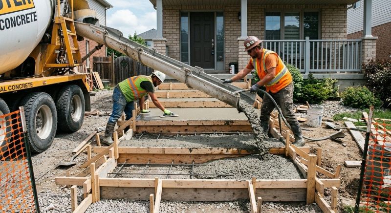 Concrete Steps Pouring in Denver, CO