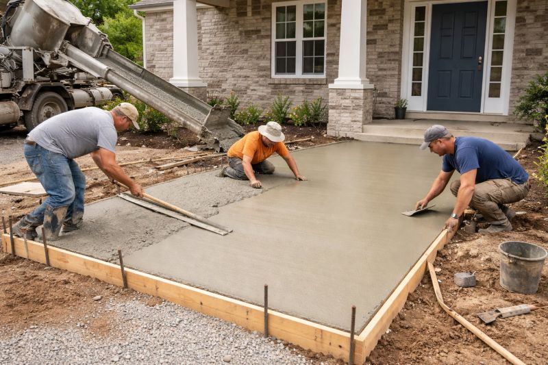 Porch Concrete Pouring in Salt Lake City, UT