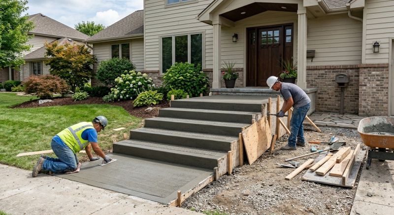 Cement Stairs Installation in Denver, CO