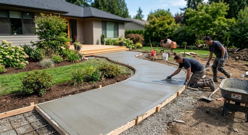 Cement Walkway Installation in Denver, CO