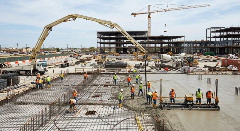 Commercial Slab Construction in Longmont, CO