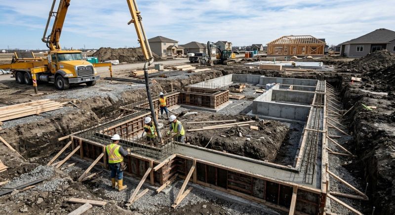 Concrete Foundation Installation in Fort Worth, TX