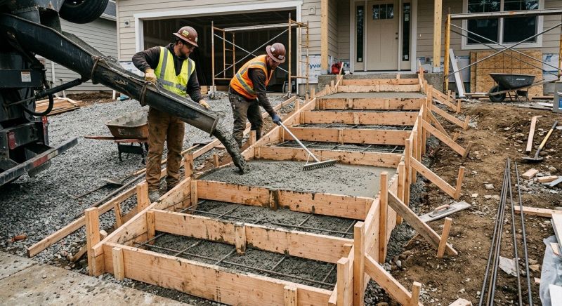 Concrete Steps Pouring in Sacramento, CA