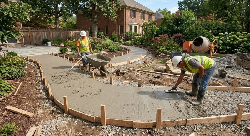 Concrete Walkway Installation in Denver, CO