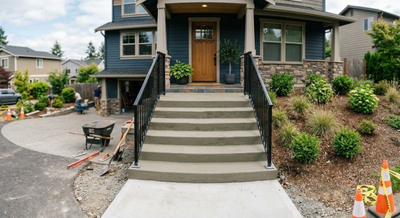 Entryway Stairs Installation in Sacramento, CA