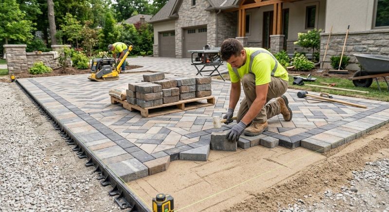 Garden Pavers Installation in Boston, MA