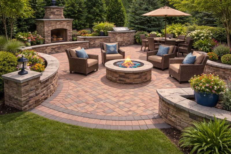 Patio Brick Installation in Burlington, VT