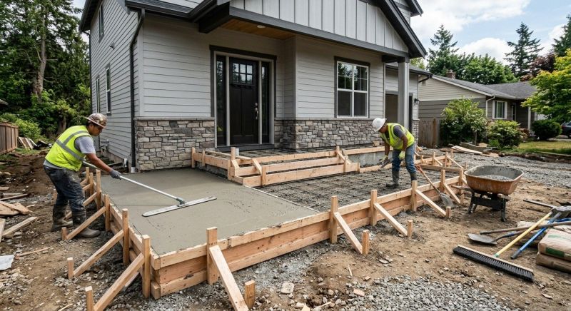 Porch Concrete Pouring in Fort Collins, CO