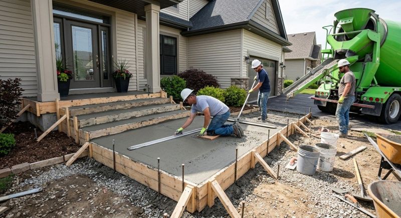 Porch Slab Installation in Fort Collins, CO