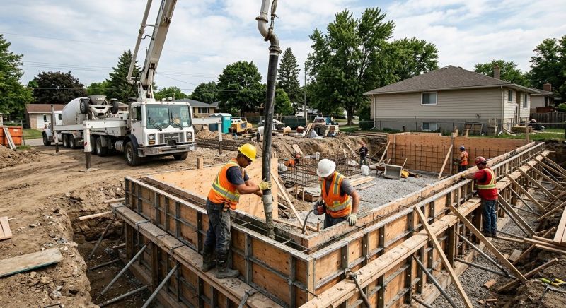 Poured Foundation Installation in Fort Worth, TX