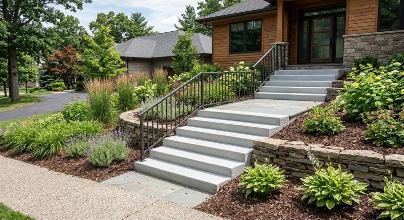 Poured Steps Installation in Denver, CO